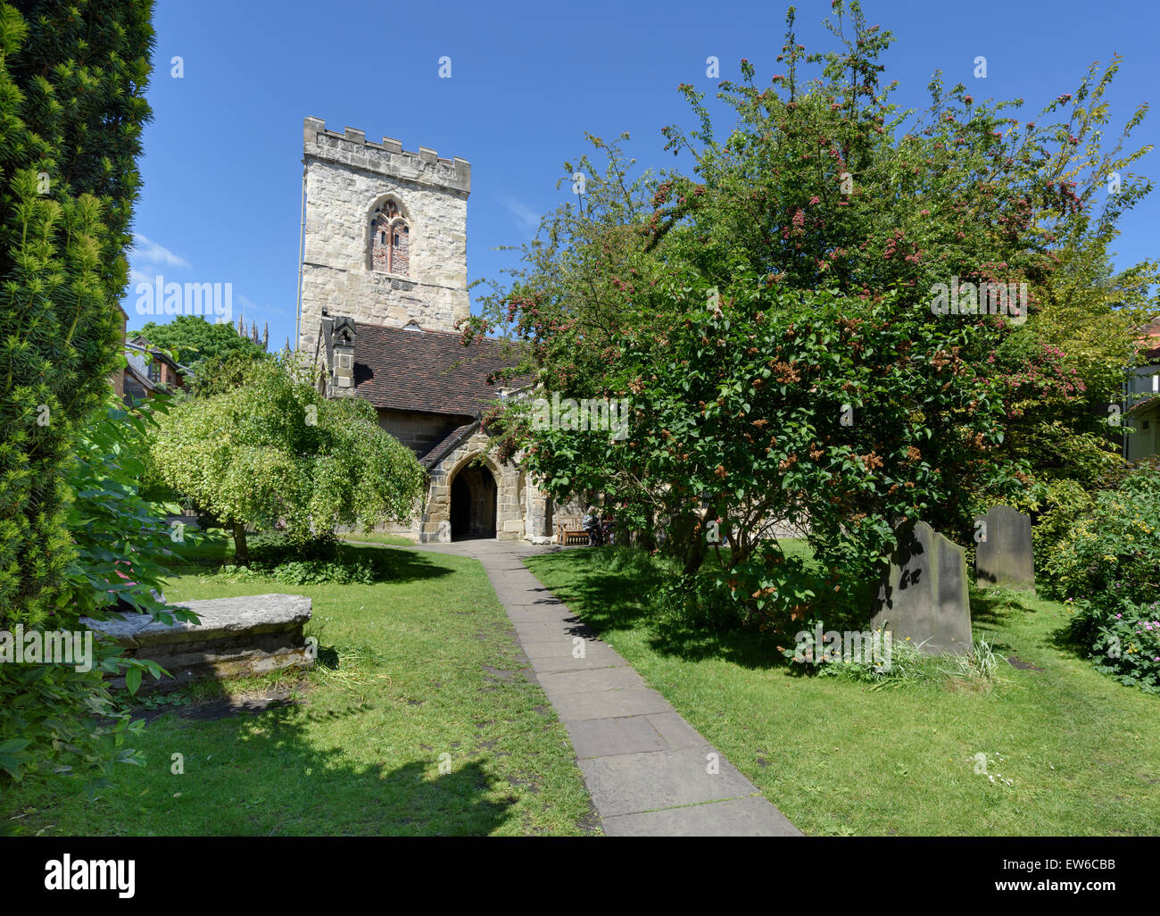 L'église Holy Trinity, Goodramgate, York Banque D'Images