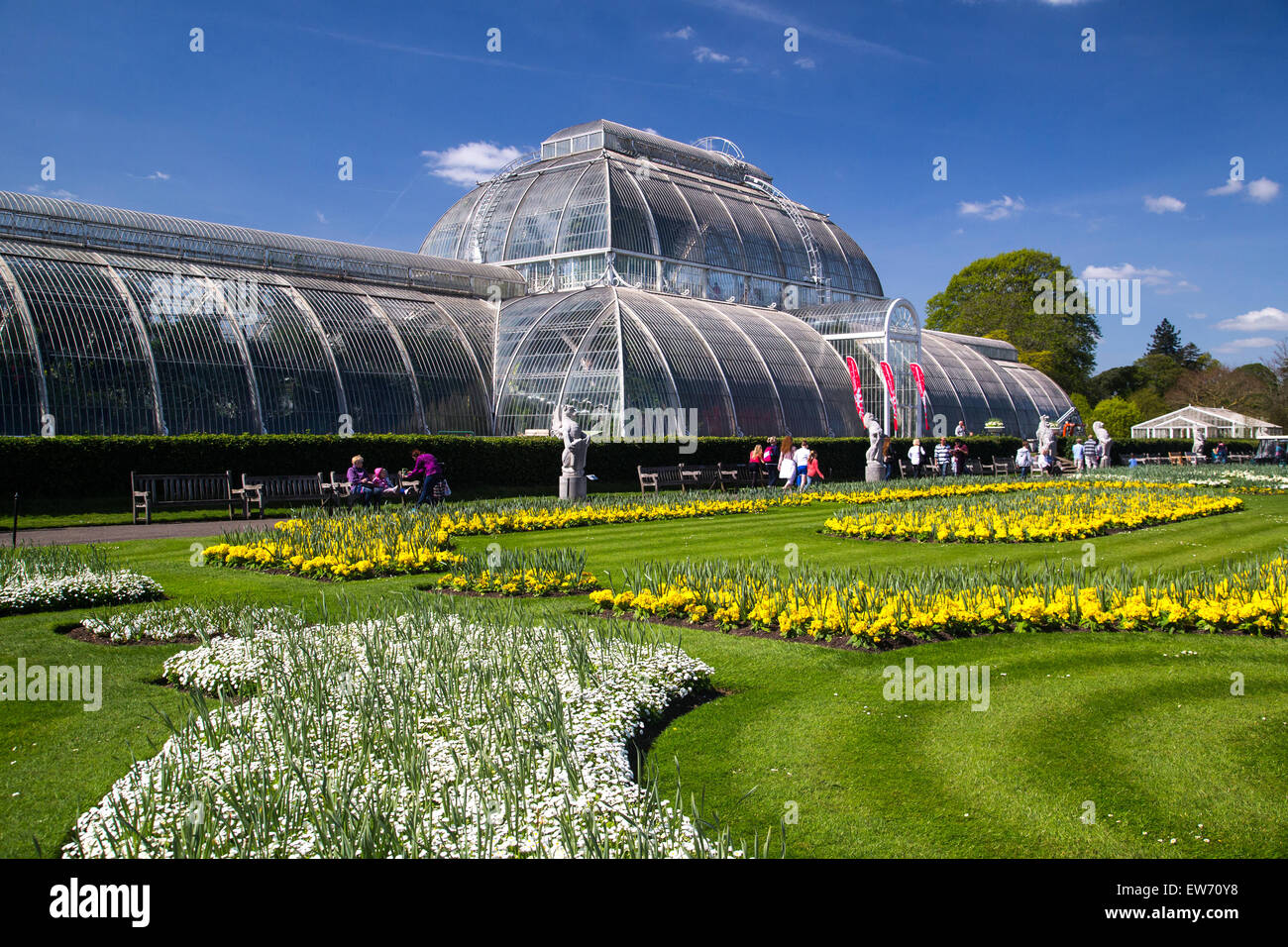 Le Glasshouse à Kew Gardens, de la plus grande serre victorienne dans le monde Banque D'Images