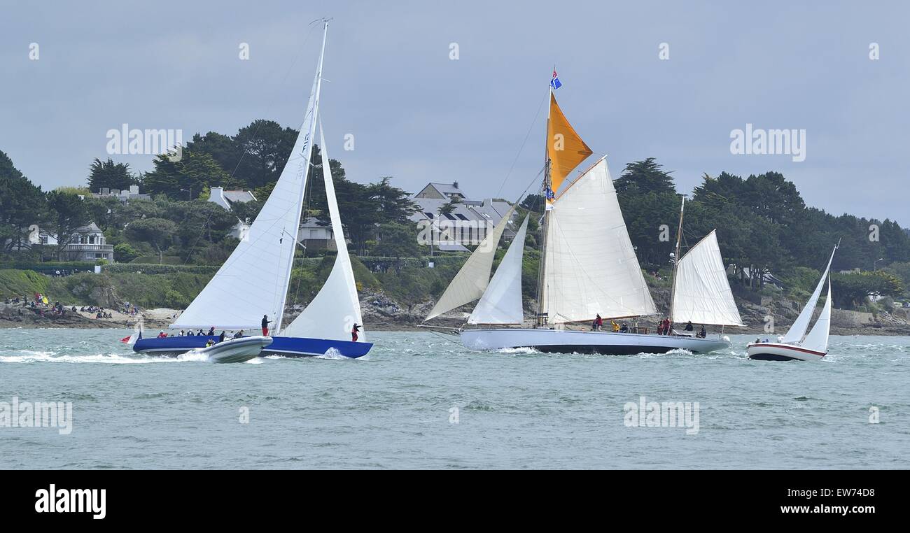 Yachts Etoile polaire et France 1 Banque D'Images