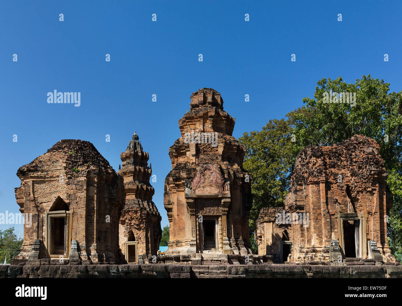 De Prasat Prang Prasat Sikhoraphum, Ngaeng Ra, temple Khmer, Surin, Surin Province, Isaan, Isaan, Thaïlande Banque D'Images