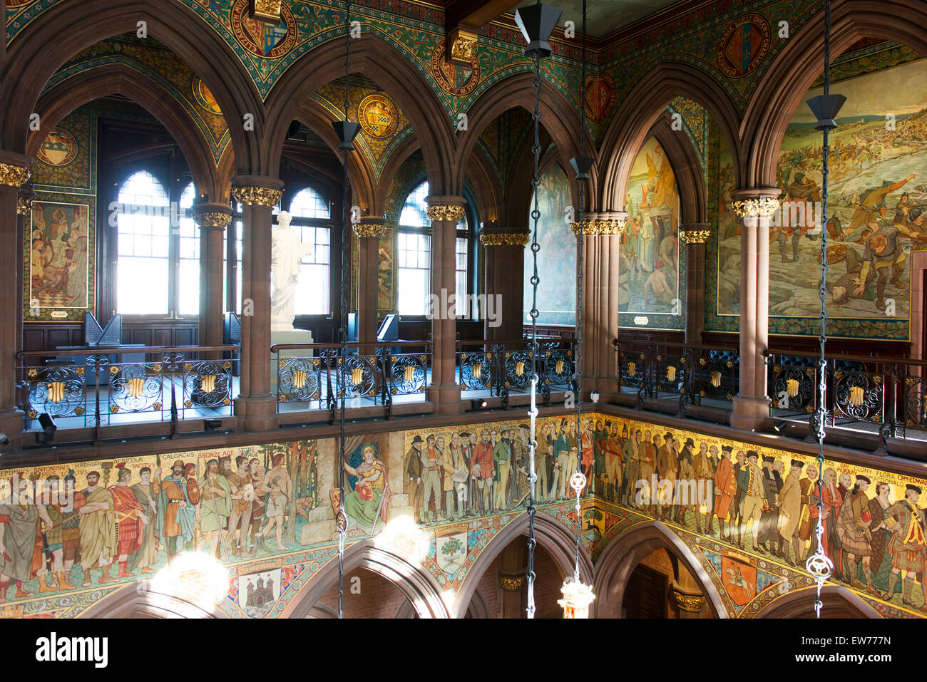 Atrium dans le Scottish National Portrait Gallery. Banque D'Images