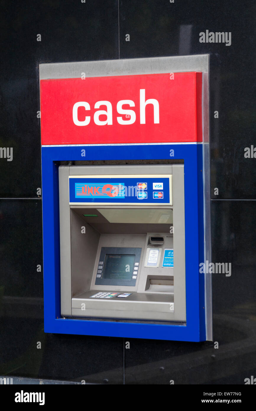 Lien cash machine ATM à Dorchester, Dorset, UK Banque D'Images