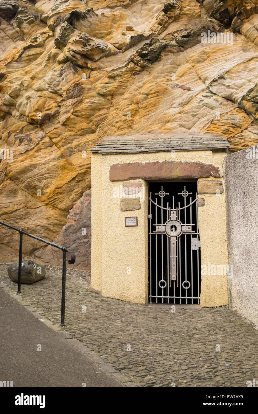 St Fillan's Cave Banque D'Images