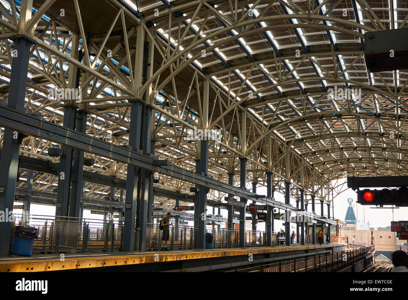 Stillwell Avenue de Métro, Coney Island, Brooklyn, New York Banque D'Images