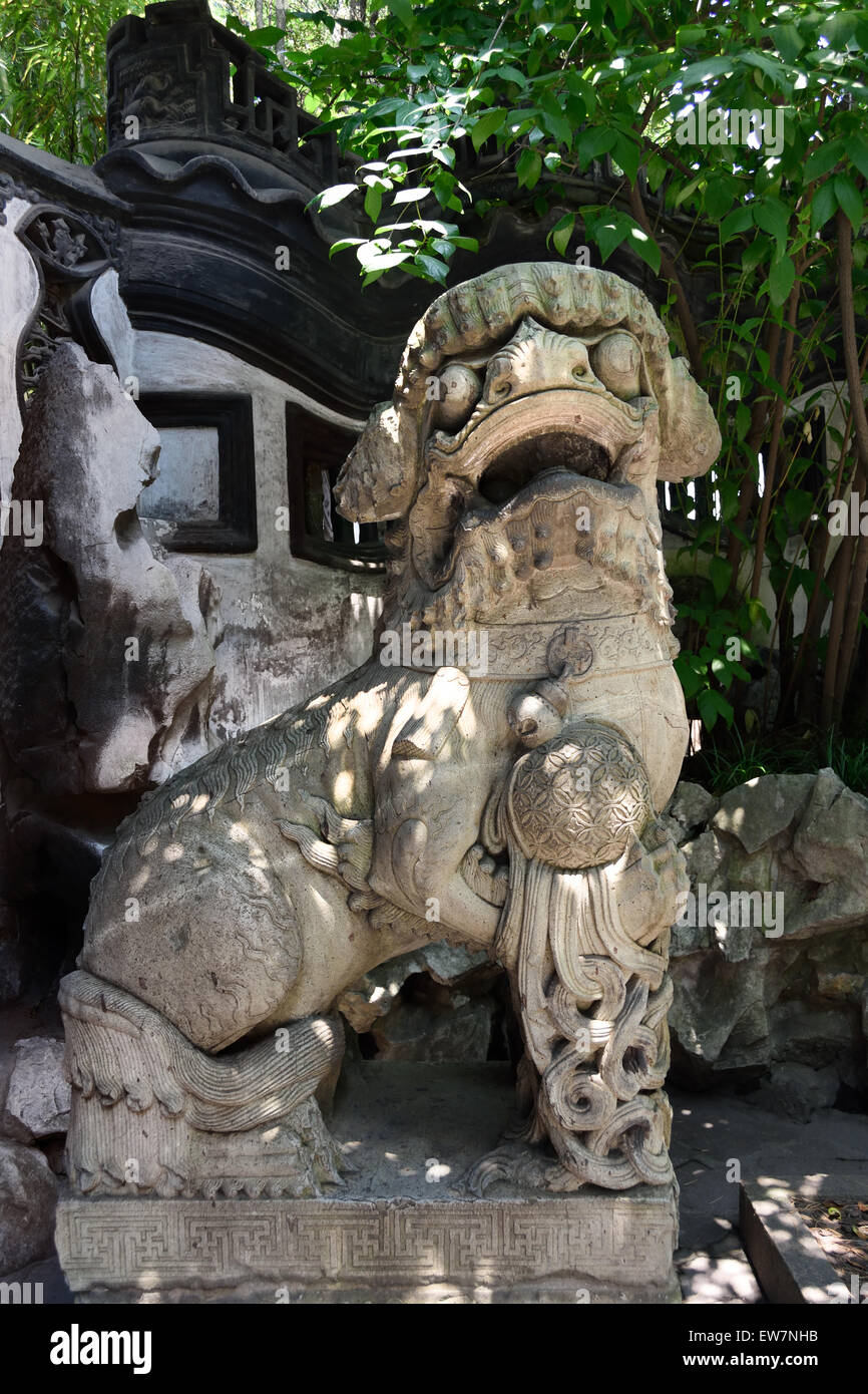 Jardins de Yuyuan de Shanghai Yu Yuan Garden Bazaar Chine chinois Banque D'Images