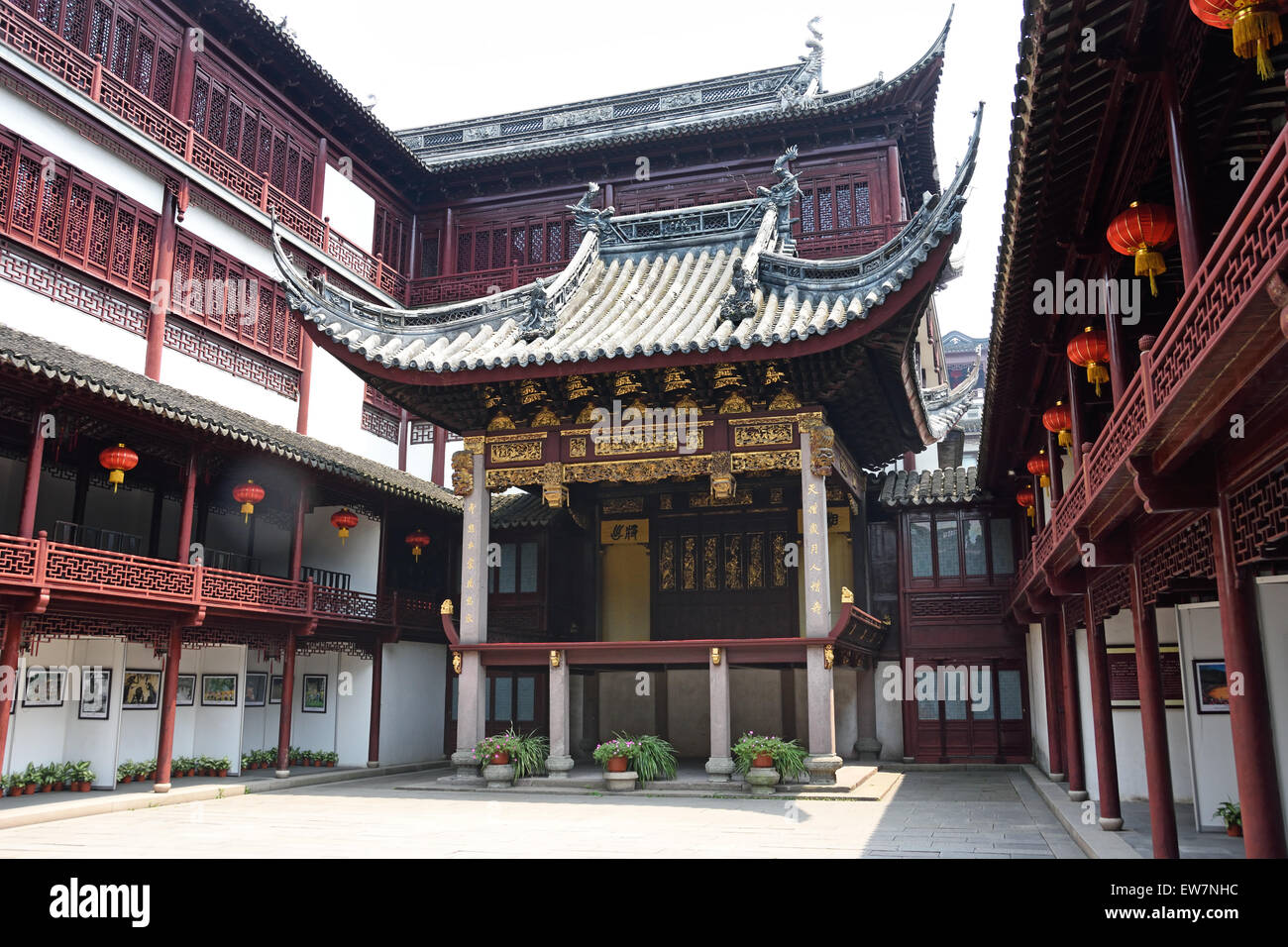 Jardins de Yuyuan de Shanghai Yu Yuan Garden Bazaar Chine chinois Banque D'Images