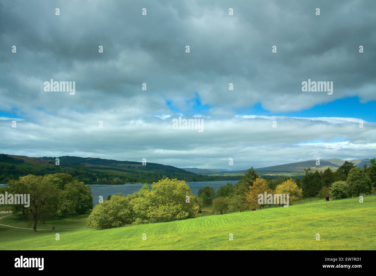 Balloch Castle Country Park, le Loch Lomond et les Trossachs National Park Banque D'Images