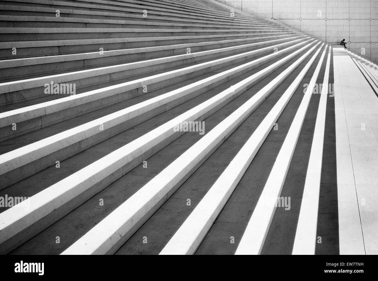 Close-up d'escalier extérieur Banque D'Images