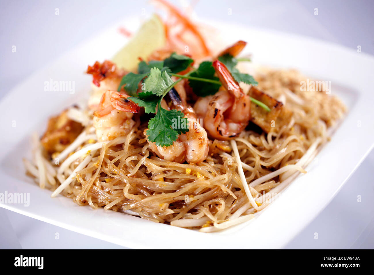 Pad Thai Noodles Banque D'Images