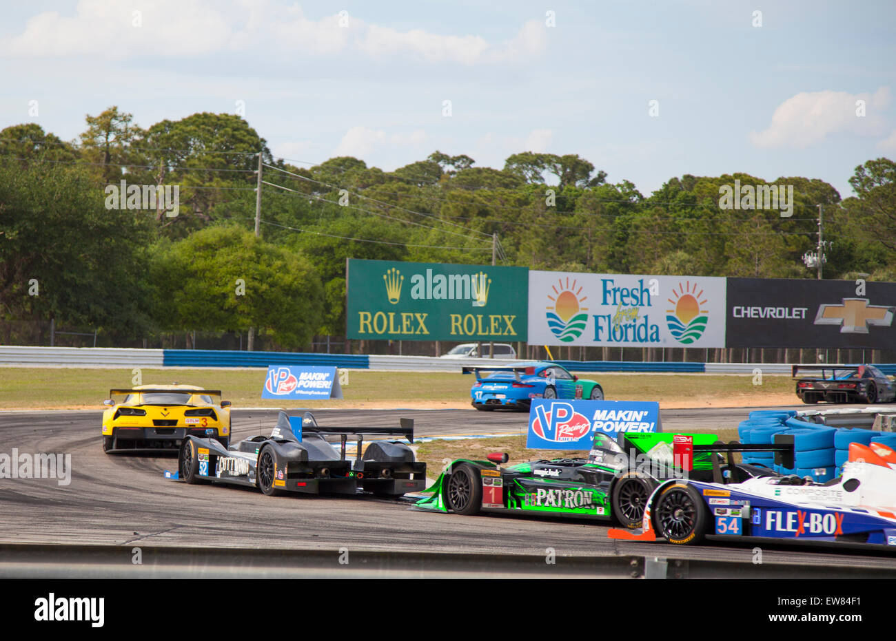 12 Heures de Sebring Car race à Sebring en Floride Banque D'Images