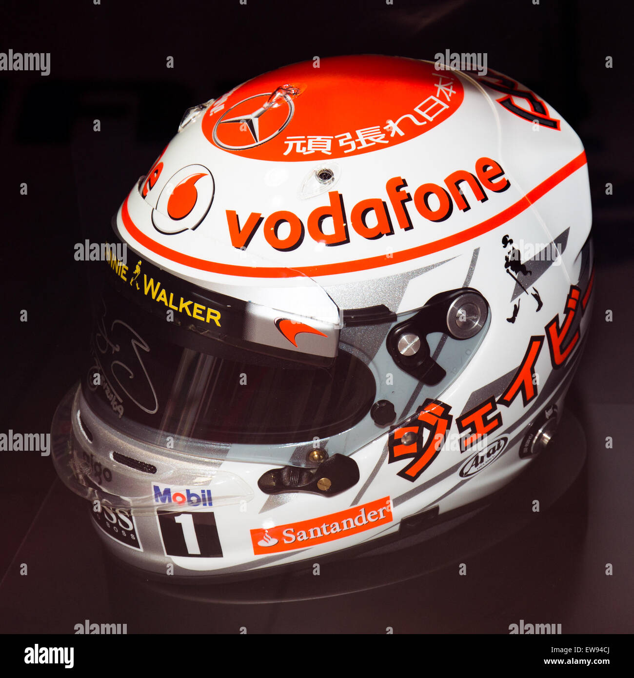 Le casque de jenson button Banque de photographies et d’images à haute ...