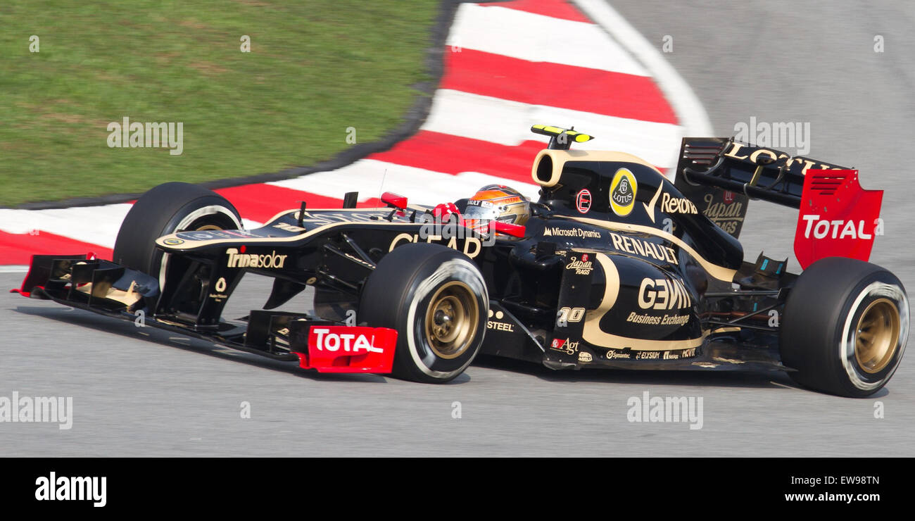 Romain Grosjean 2012 Malaisie admissibles Banque D'Images