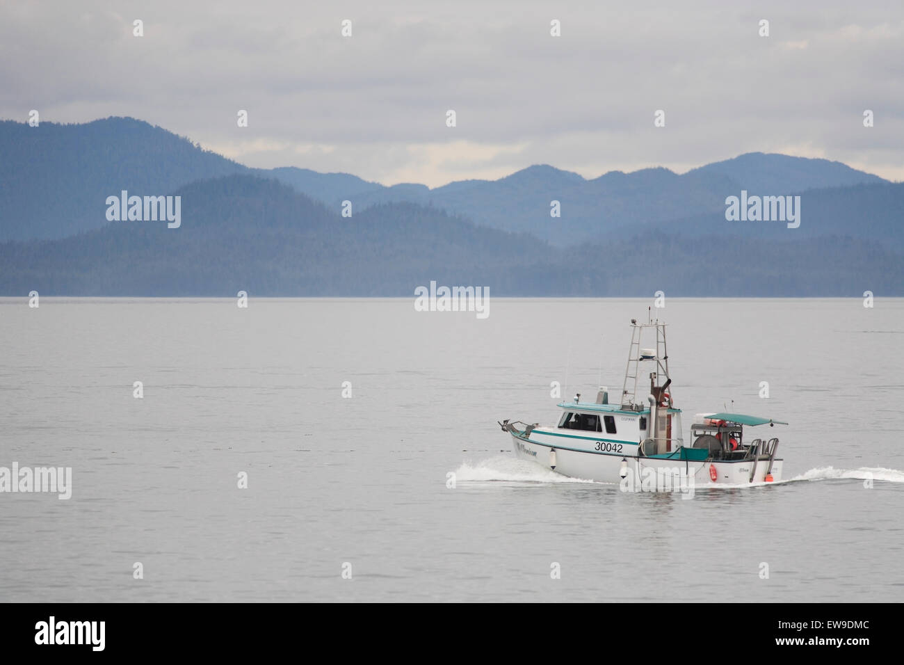 La pêche commerciale au filet maillant de croisière de pêche, Prince Rupert (Colombie-Britannique) Banque D'Images