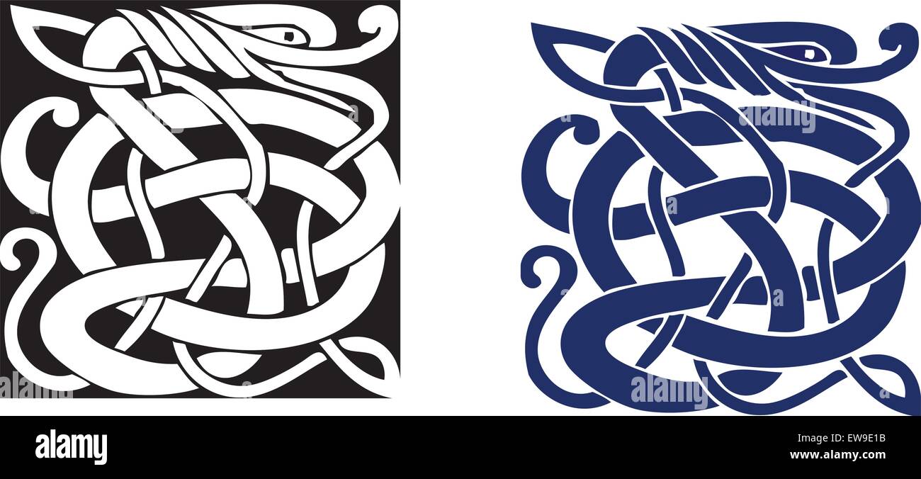 Symbole celtique complexe super pour tatouage. Vecteur. Illustration de Vecteur