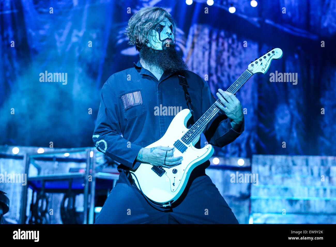 Slipknot effectue dans le cadre de la rébellion Caroline 2015 festival au Charlotte Motor Speedway de Charlotte, NC. Banque D'Images
