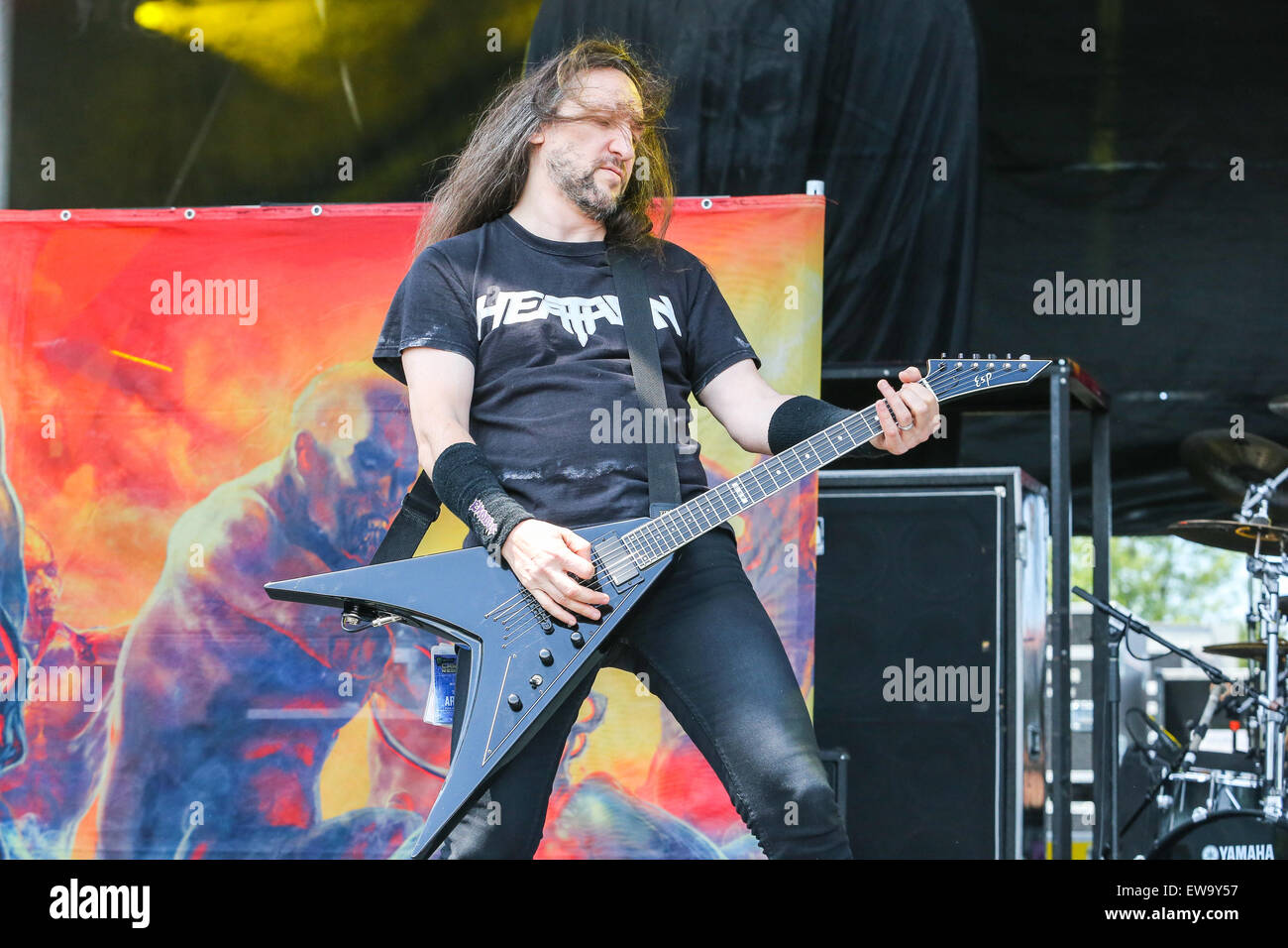 Exodus effectue dans le cadre de la rébellion Caroline 2015 festival au Charlotte Motor Speedway de Charlotte, NC. Banque D'Images