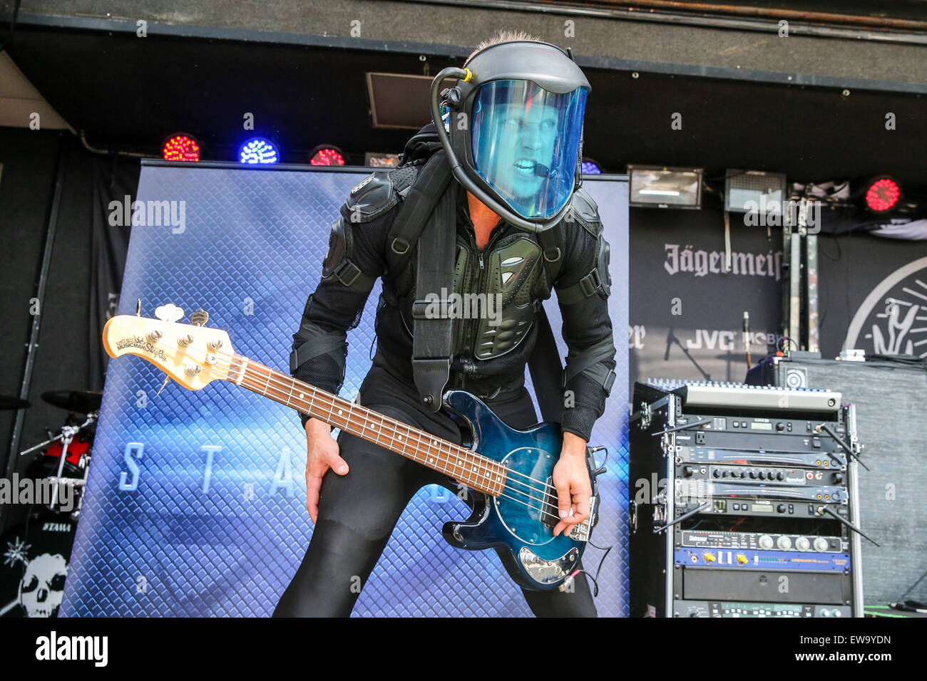 Starset effectue dans le cadre de la rébellion Caroline 2015 festival au Charlotte Motor Speedway de Charlotte, NC. Banque D'Images