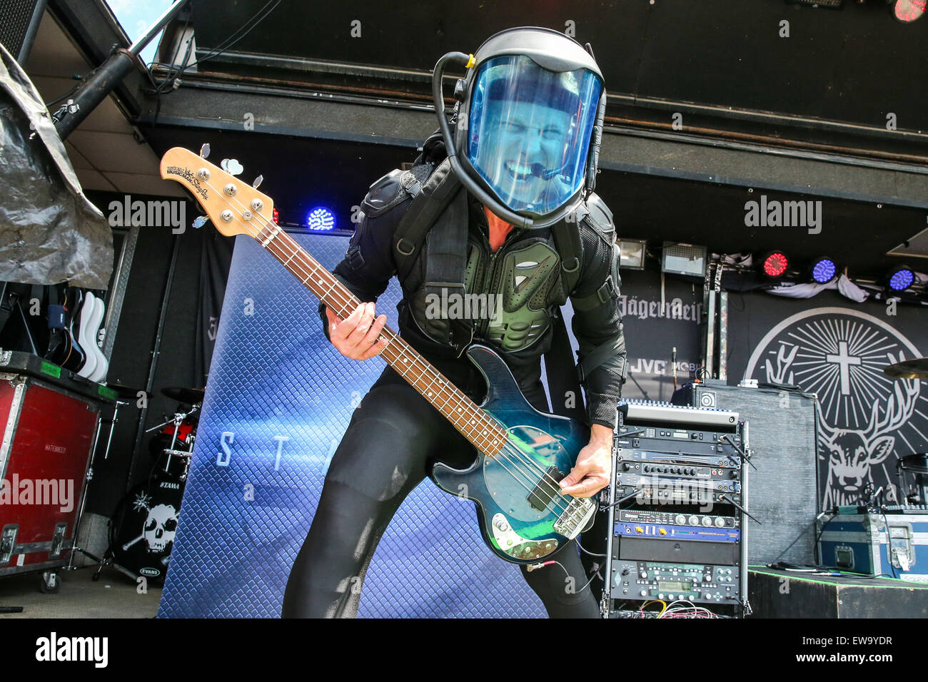 Starset effectue dans le cadre de la rébellion Caroline 2015 festival au Charlotte Motor Speedway de Charlotte, NC. Banque D'Images