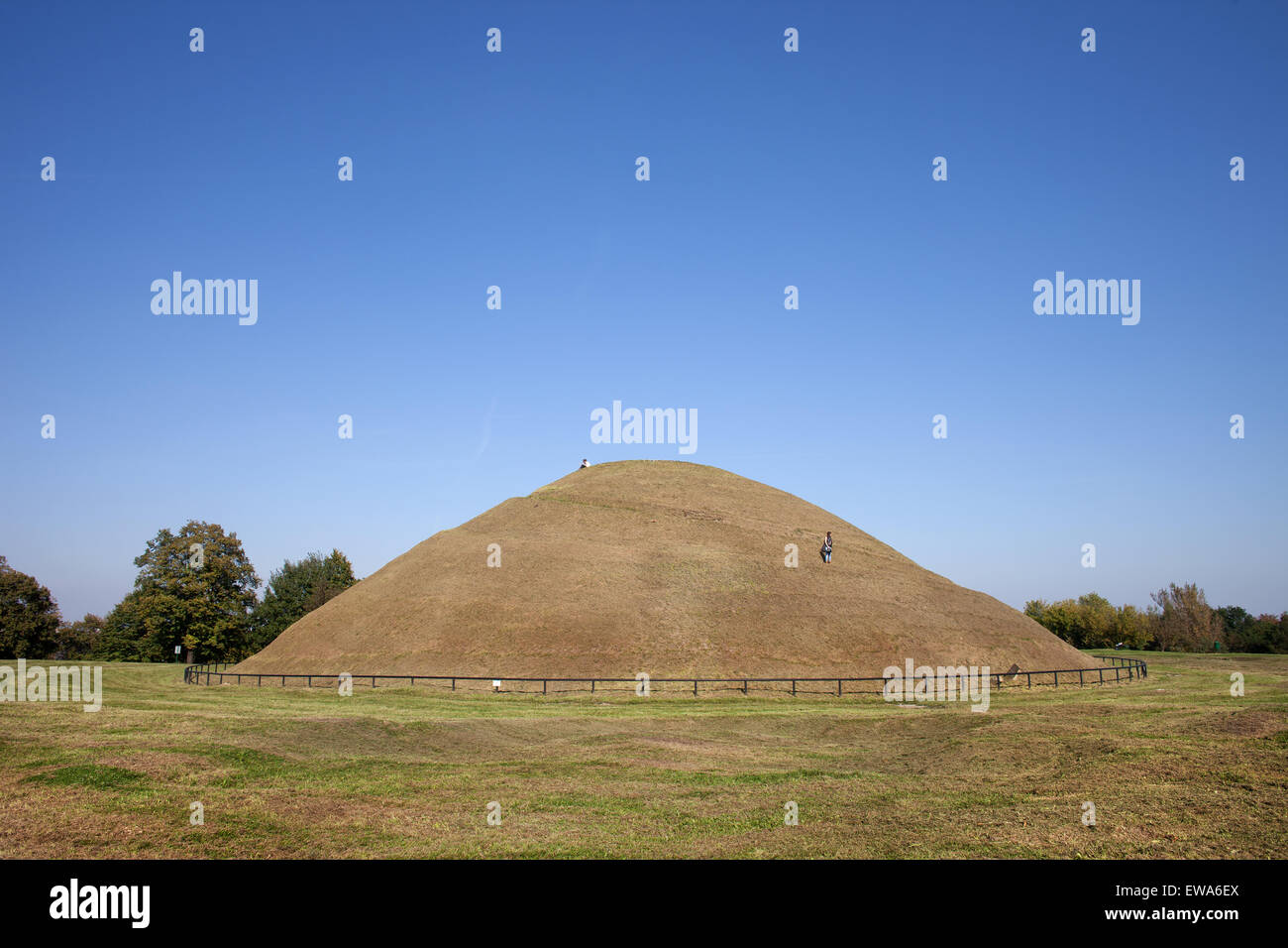 Pologne, Cracovie, monticule de Krak ou Krakus Mound (Polonais : Kopiec Krakusa, Orazio), une ancienne et mystérieuse à l'homme préhistorique hill. Banque D'Images