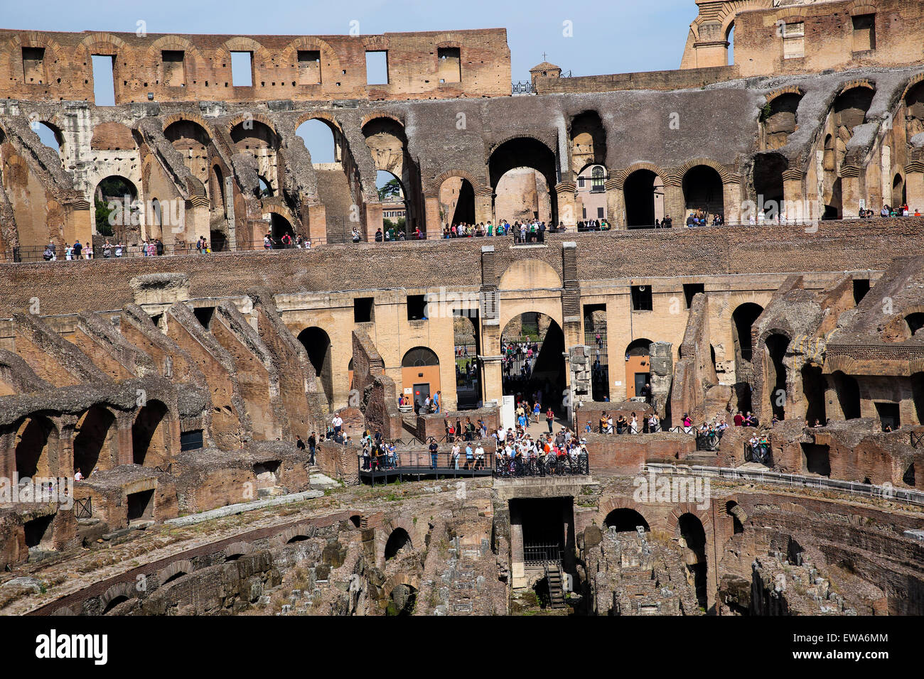 Le Colisée à Rome. Banque D'Images