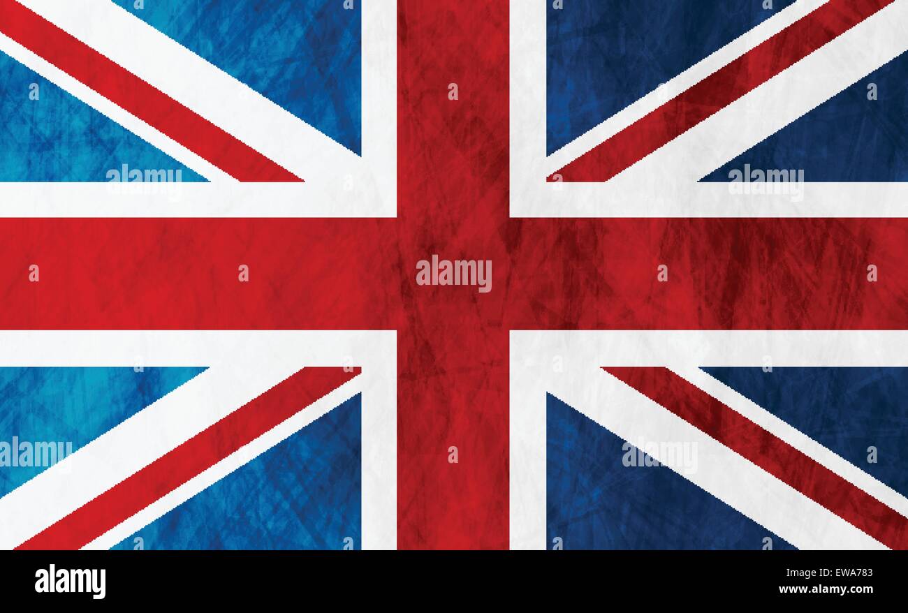 Royaume-uni de Grande-bretagne grunge flag. Vector background Illustration de Vecteur