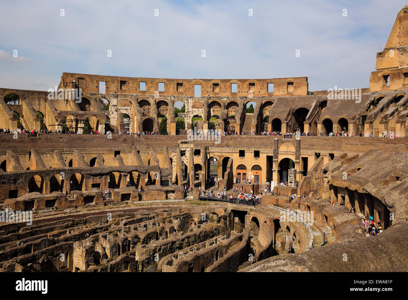 Le Colisée à Rome. Banque D'Images