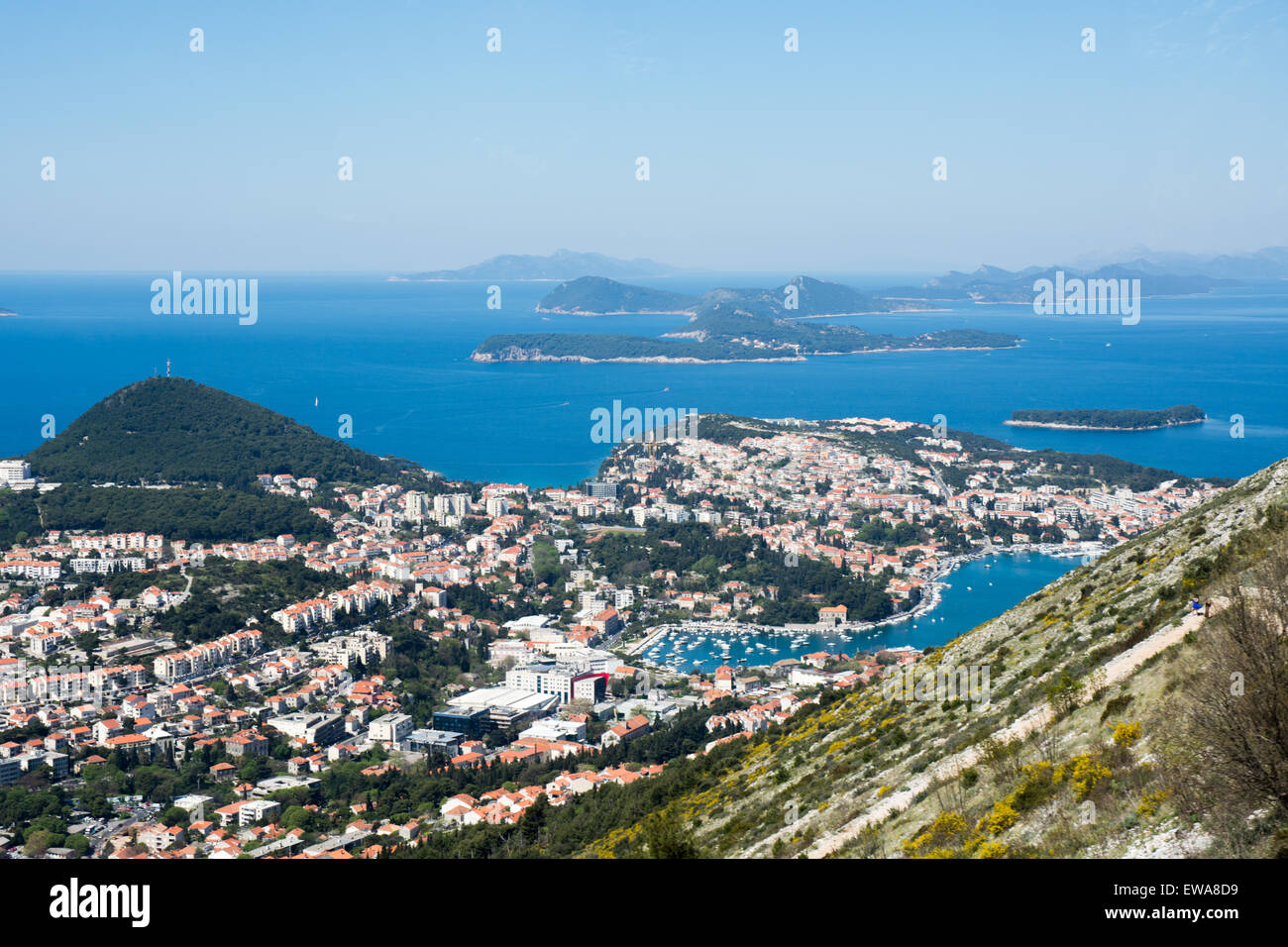 À l'ouest de téléphérique, Dubrovnik, Croatie Banque D'Images