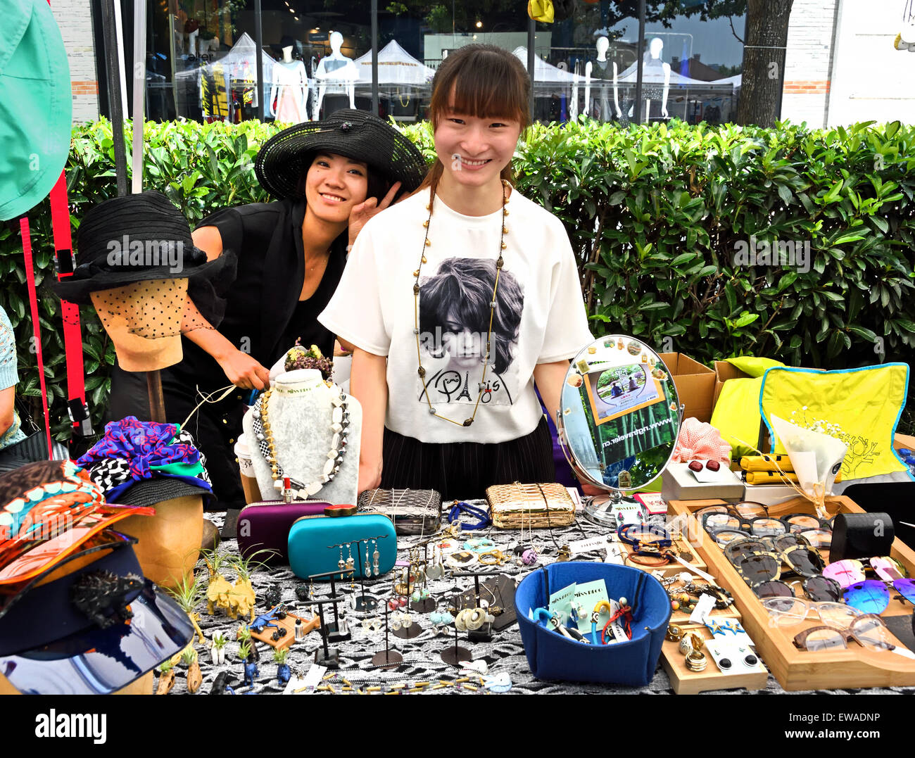 Marché de rue dans le vieux Shanghai Luwan et la Concession française de Shanghai Chine Banque D'Images