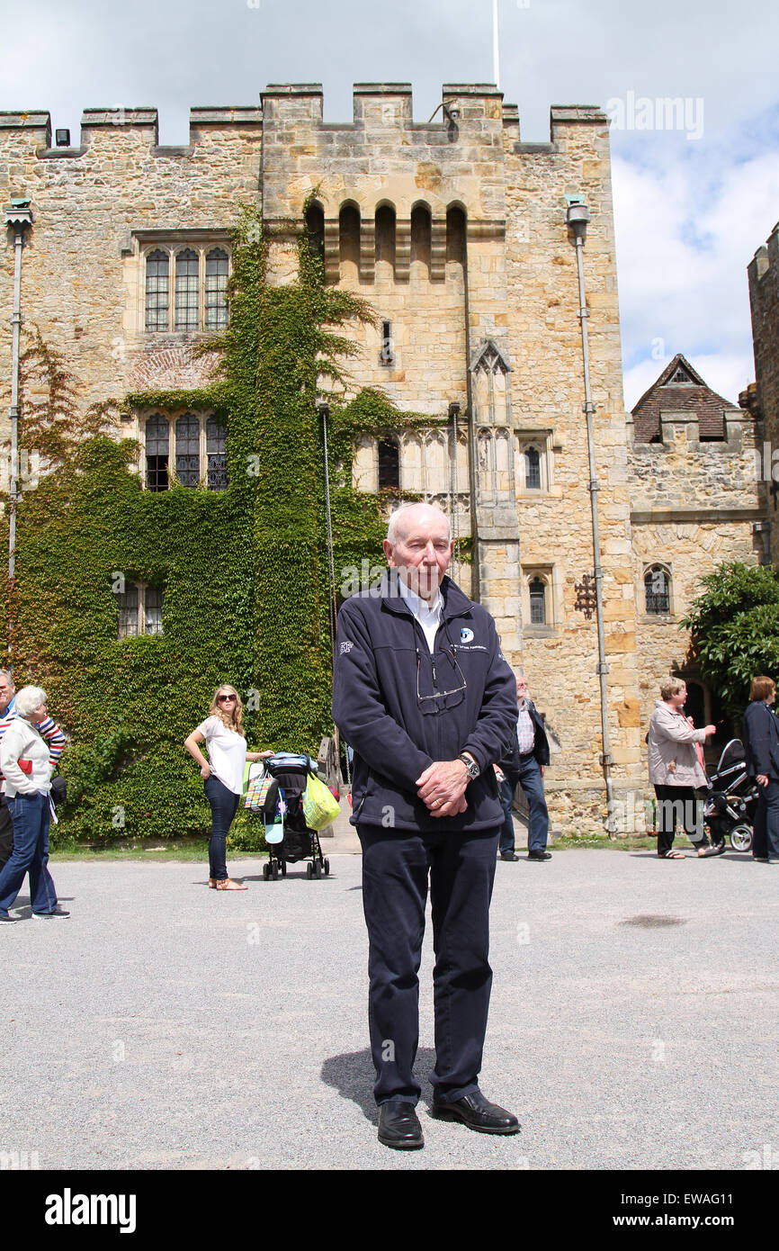 Hever Castle, Kent, UK. 21 Juin, 2015. L'ancien double champion du monde John Surtees célèbre la Fête des pères à Hever Castle dans le Kent 21.06.2015 Crédit : Theodore liasi/Alamy Live News Banque D'Images