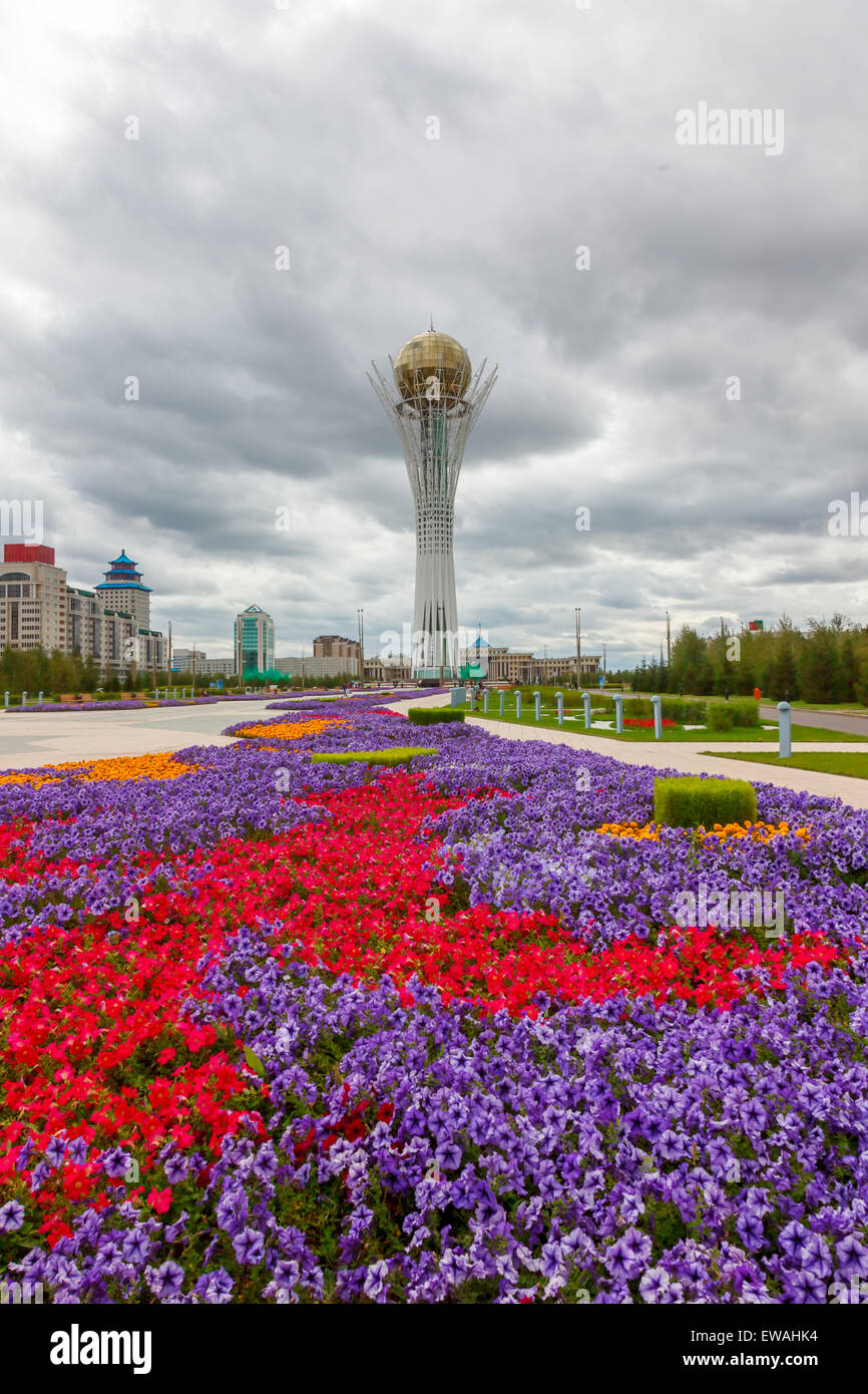 Baiterek monument, symbole d'Astana, capitale du Kazakhstan Banque D'Images