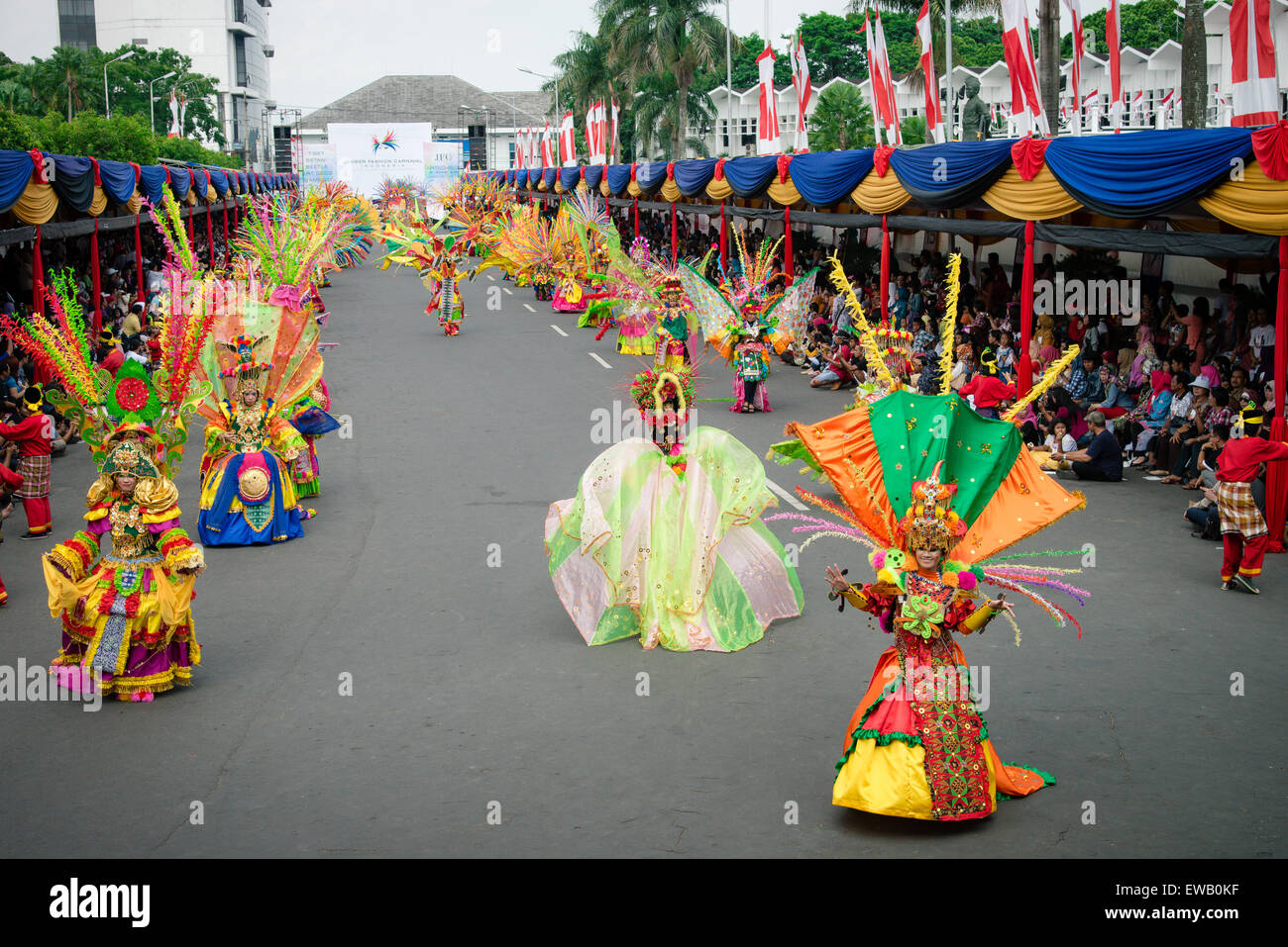 Jember Fashion Carnaval, Jember Indonésie Banque D'Images