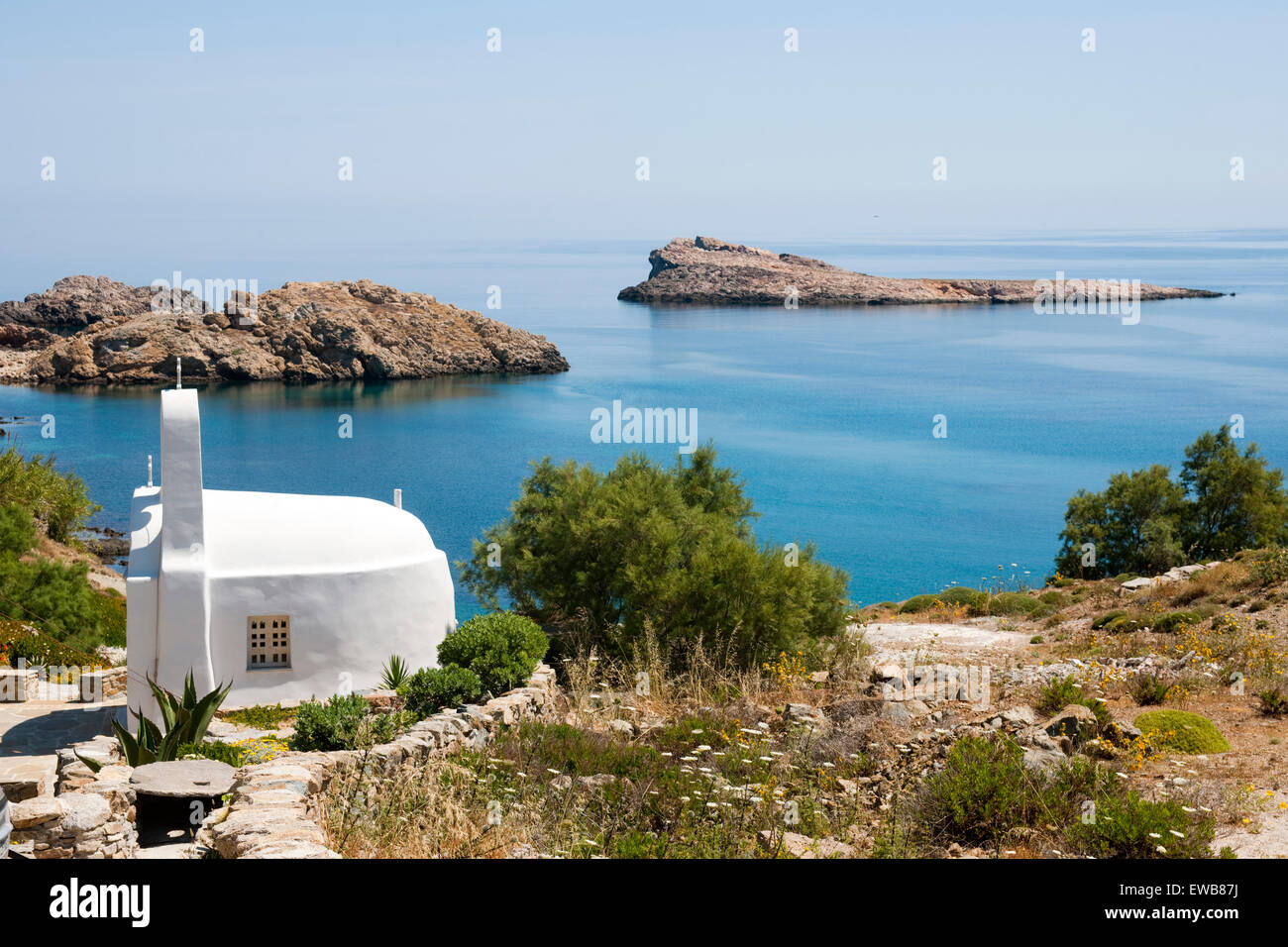 Spanien, Canaries, Mykonos, Agios Sostis, Kapelle Banque D'Images
