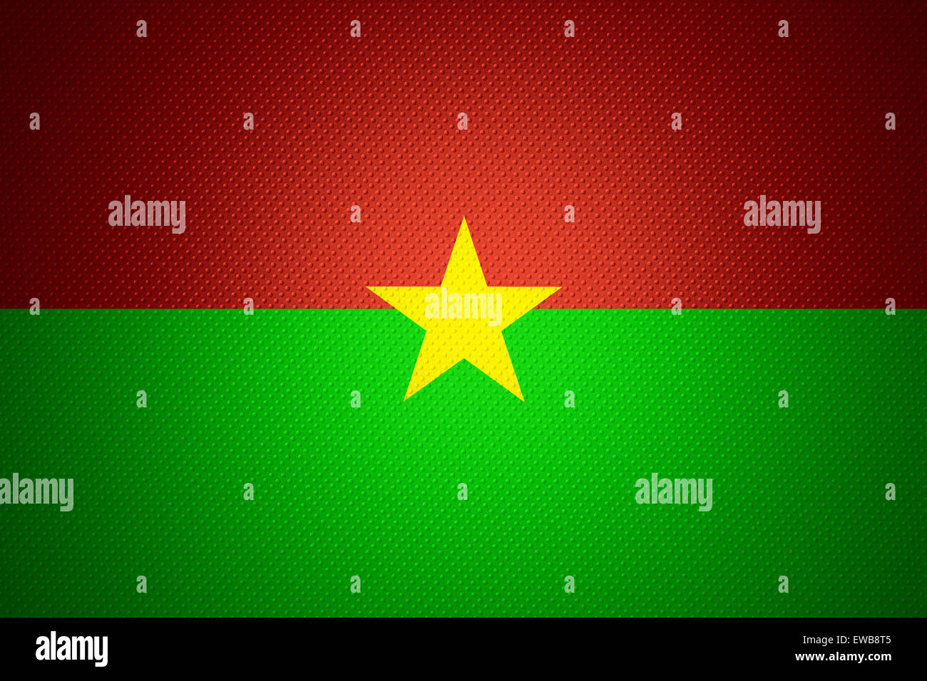 Burkina Faso drapeau ou bannière sur texture abstrait Banque D'Images