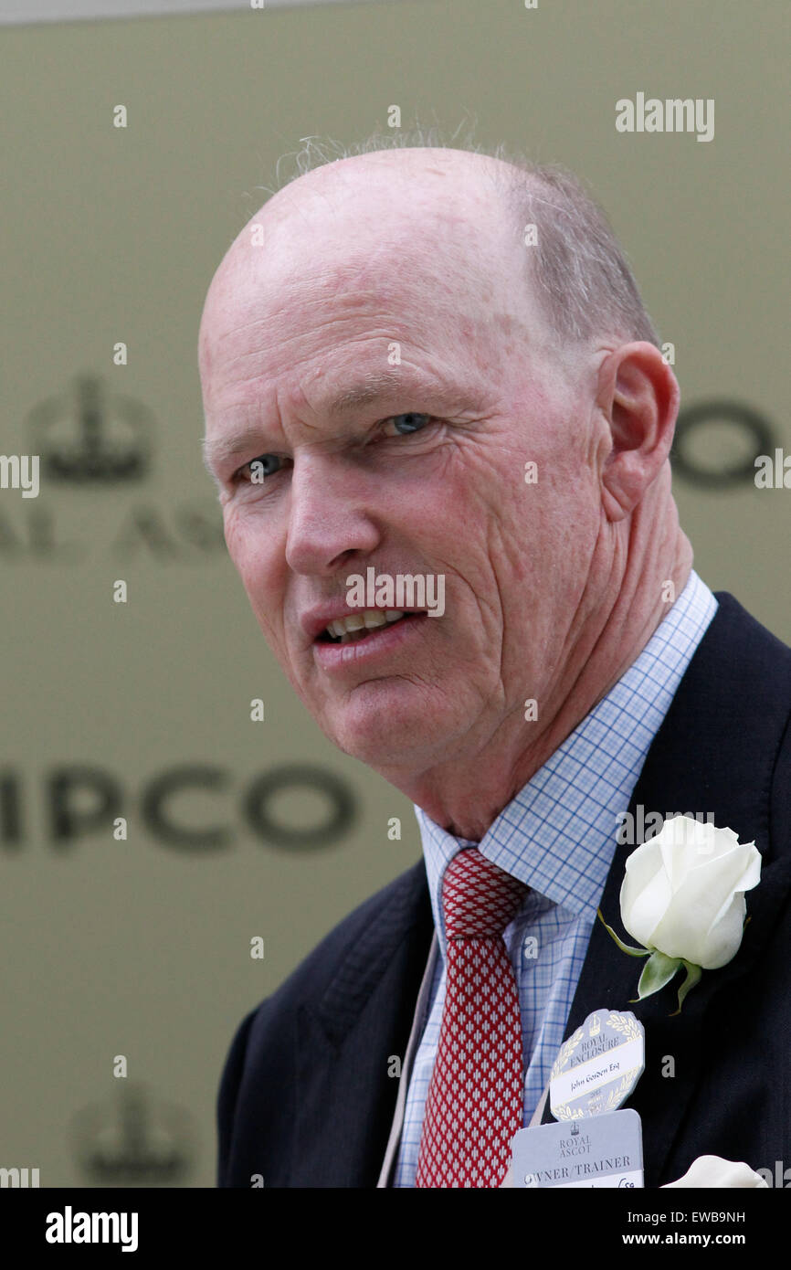 20.06.2015 - Ascot ; Formateur John Gosden en mode portrait. Credit : Lajos-Eric turfstock.com/Balogh Banque D'Images