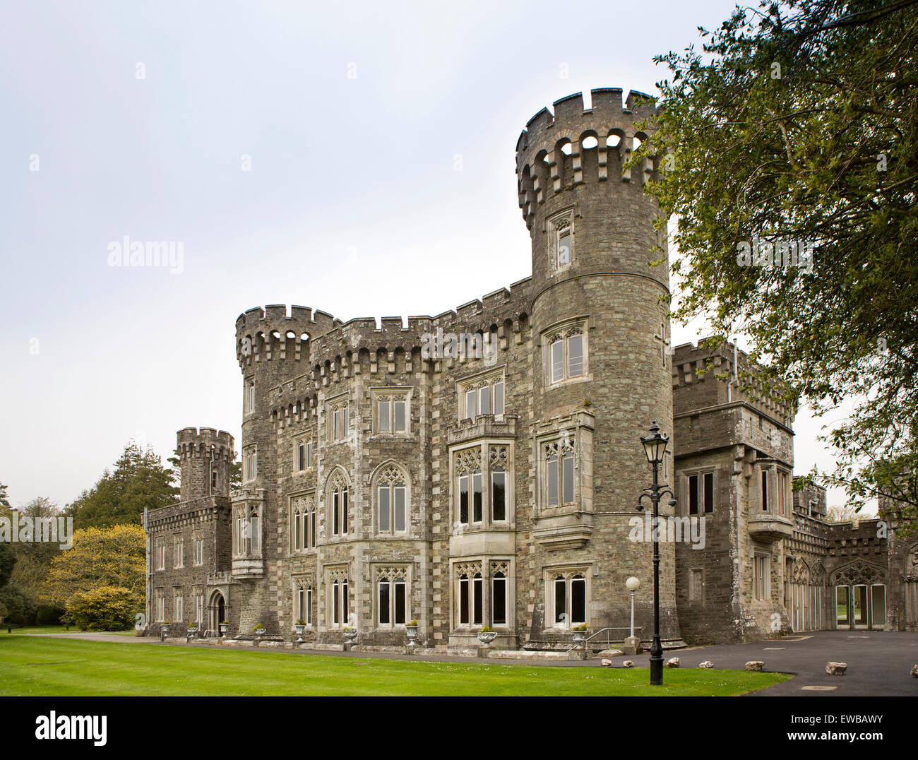 L'Irlande, Co Wexford, le château de Johnstown, xixe siècle manoir conçu pour la famille Grogan par Daniel Robertson Banque D'Images