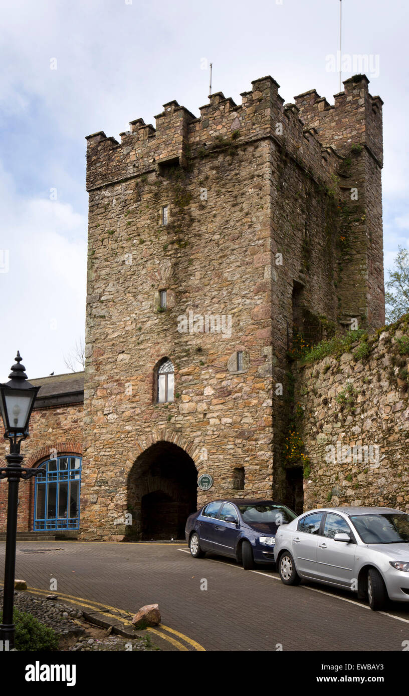 L'Irlande, Co Wexford, Wexford Town, Westgate Tower Gateway médiévale, dans les remparts Banque D'Images