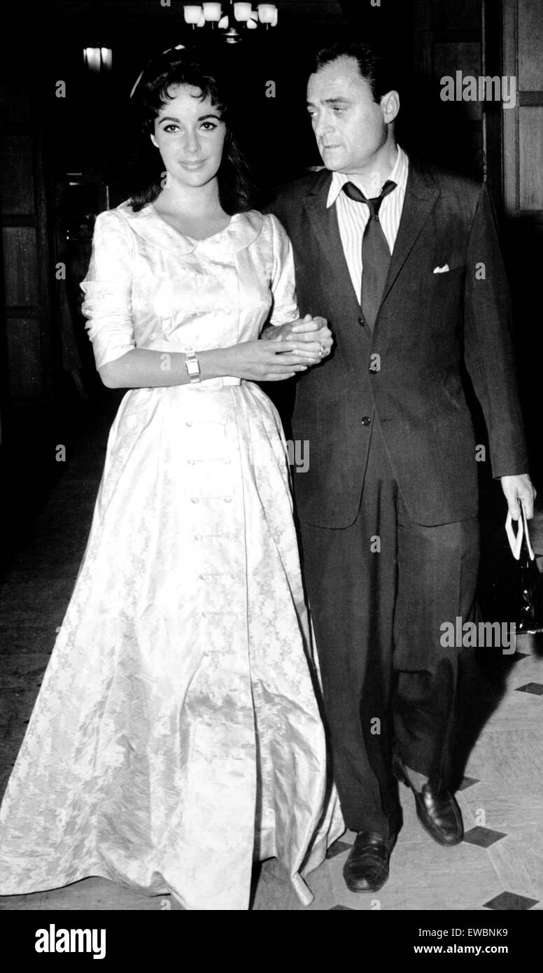 Elizabeth Taylor,Mike Todd 1965 Banque D'Images