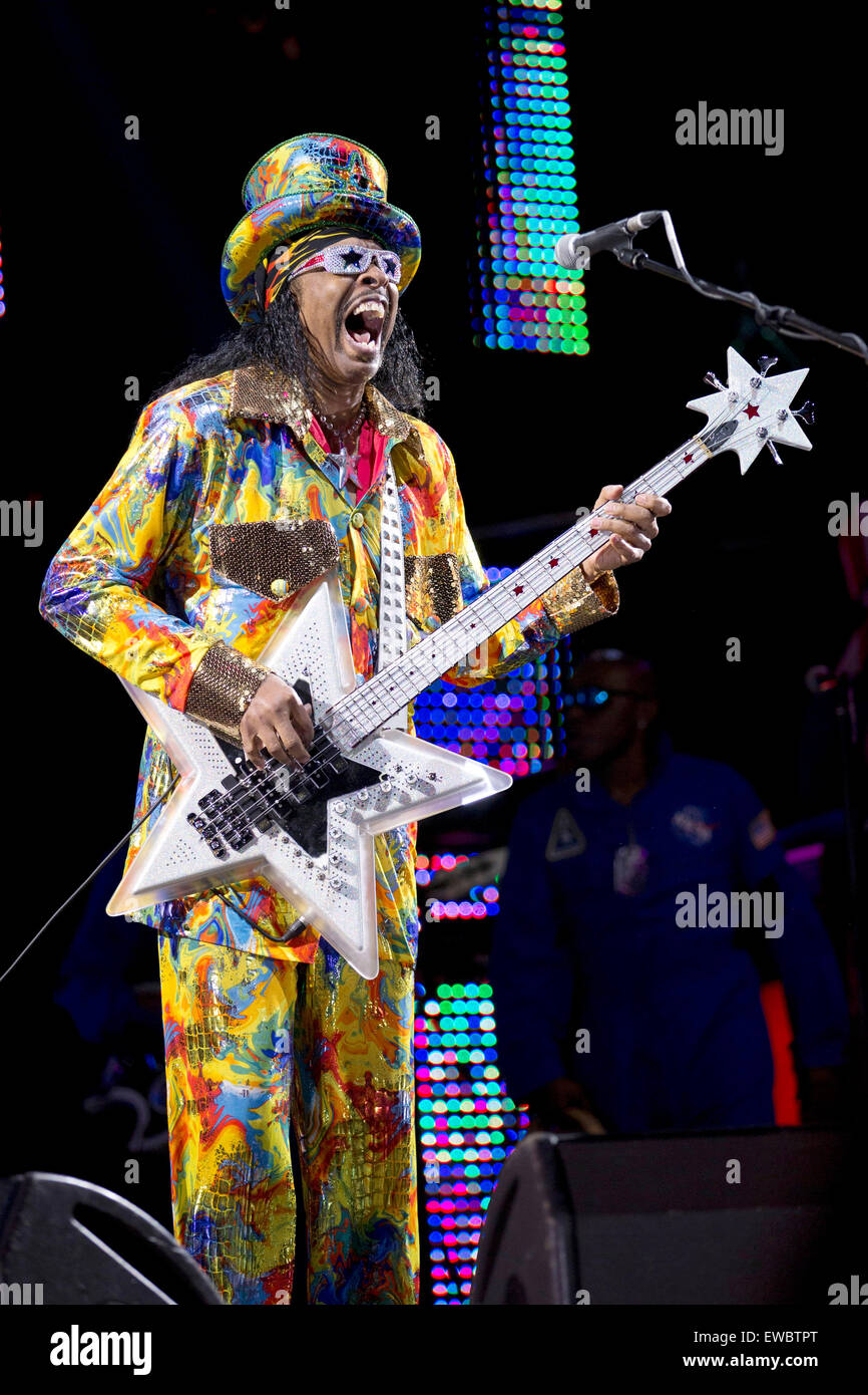 William Collins connu sous le nom de Bootsy Collins (2014/07/31) Banque D'Images