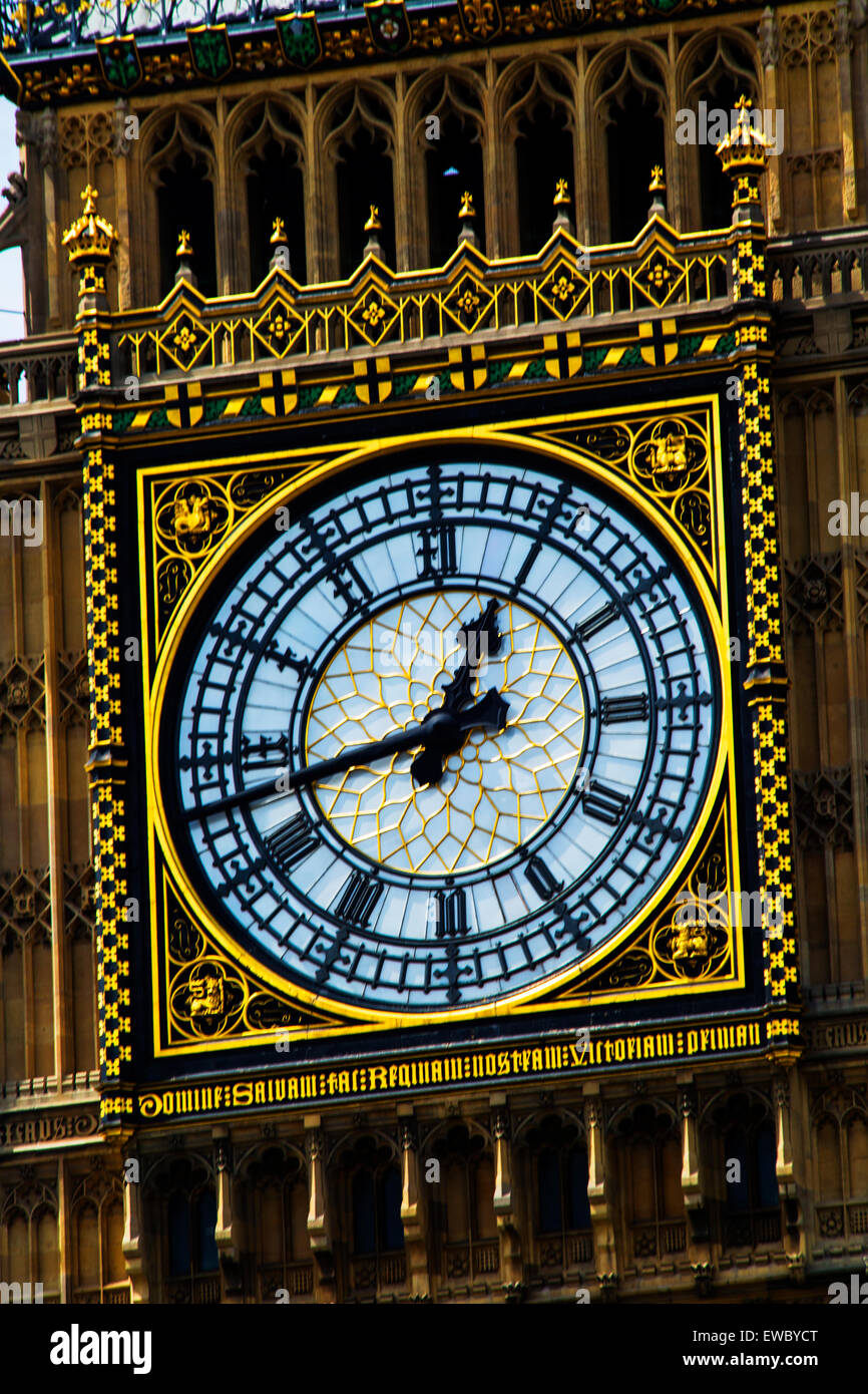 Elizabeth Tower connu sous le nom de Big Ben Clock Tower, London, UK. Banque D'Images