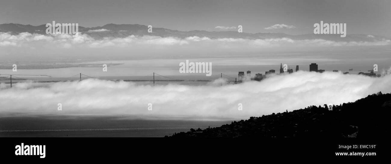 Et le pont de la baie de San Francisco Banque D'Images