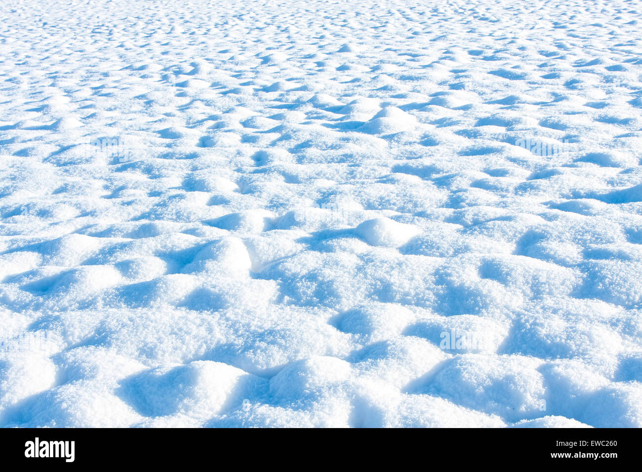 La neige dans ton bleu - texture ou d'arrière-plan Banque D'Images