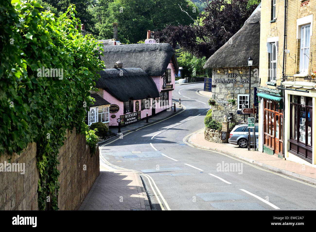 Vieille ville de Shanklin Banque D'Images