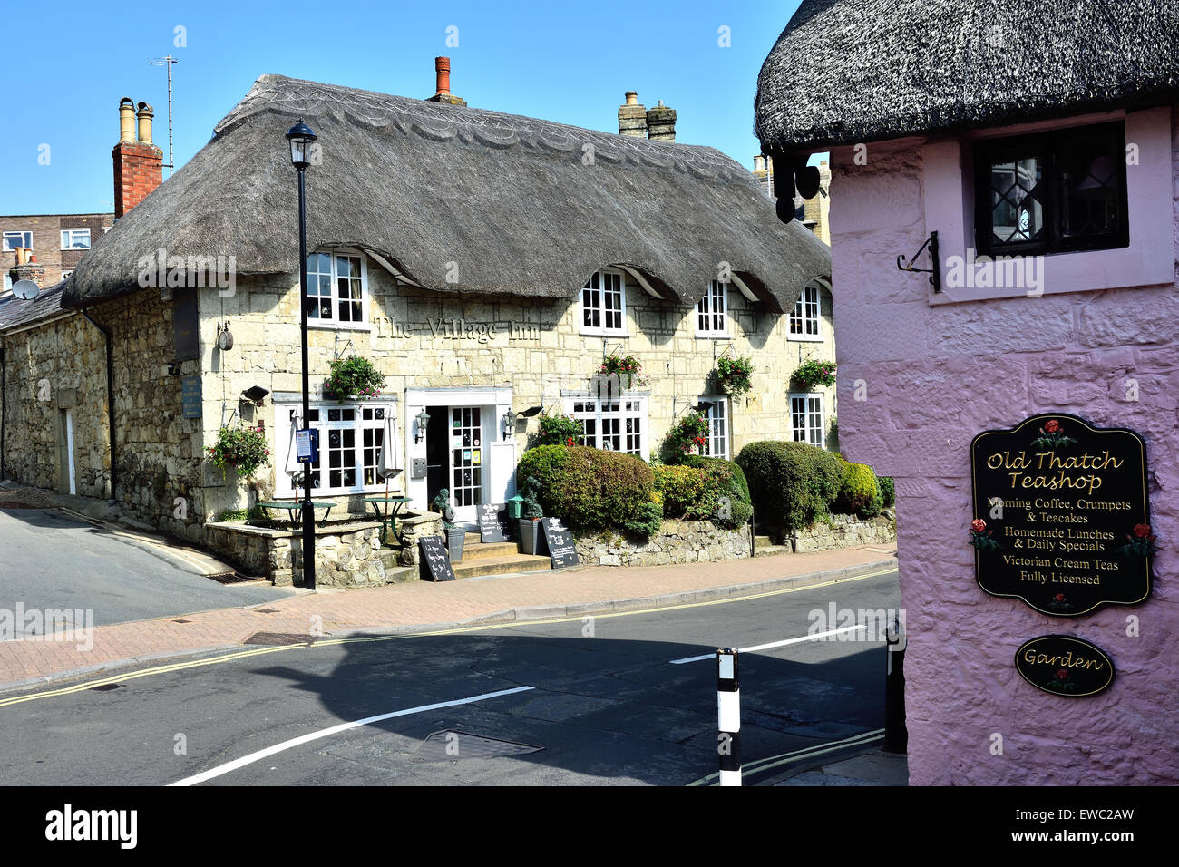 Vieille ville de Shanklin Banque D'Images