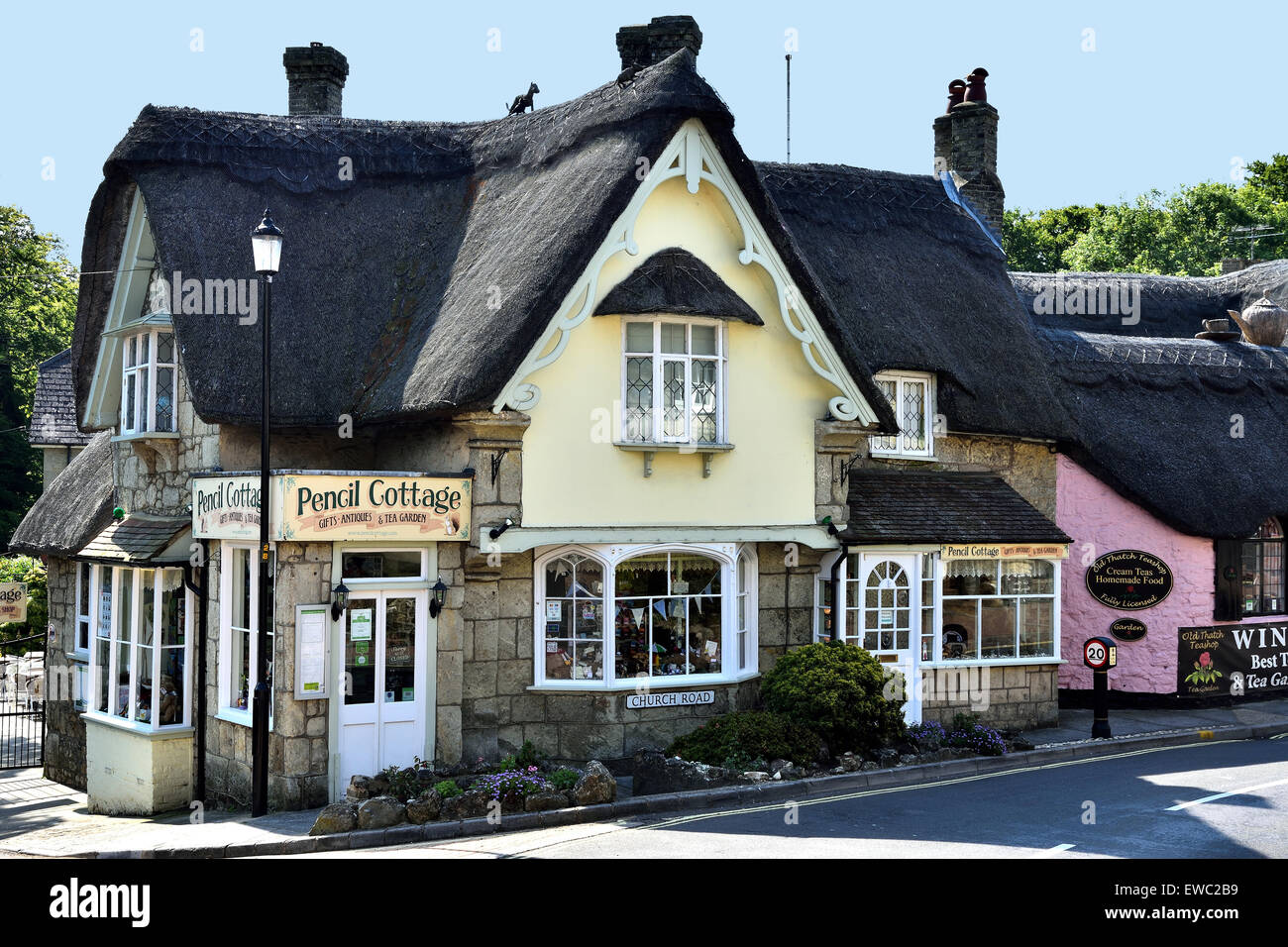 Vieille ville de Shanklin Banque D'Images