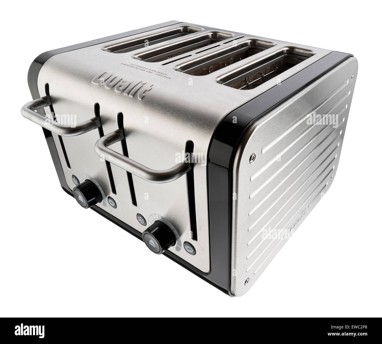 Princess grille-pain 4 tranches en design en aluminium brossé. Banque D'Images