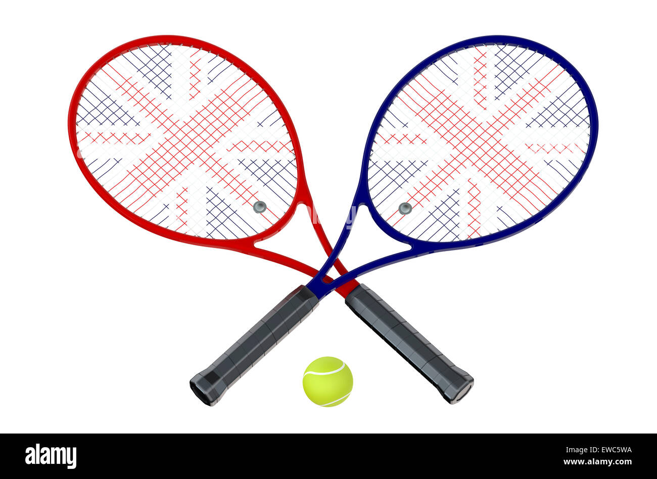 Wimbledon 2015 concept isolé sur fond blanc Banque D'Images