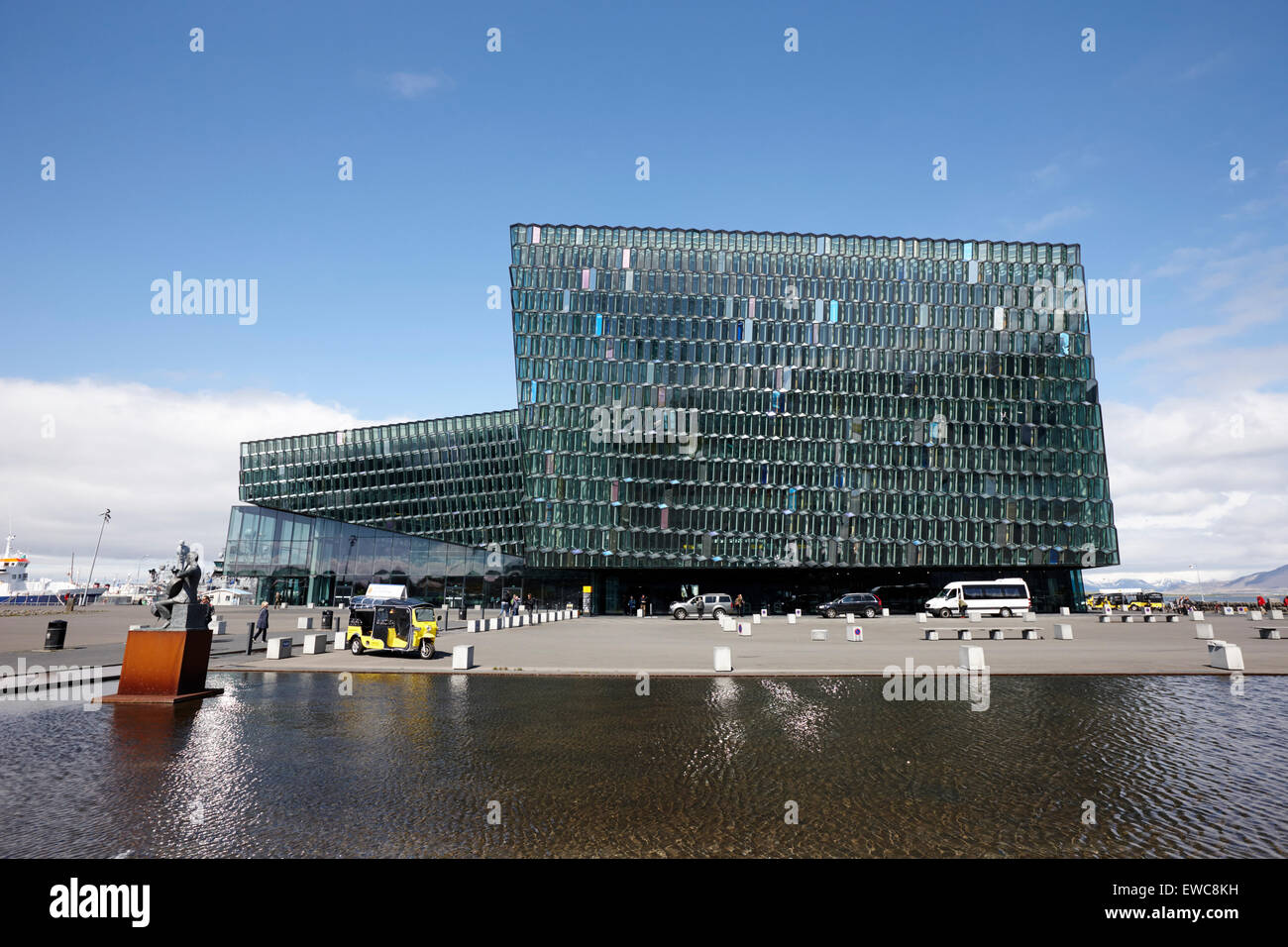 Harpa concert hall et le centre de conférence Reykjavik Islande Banque D'Images