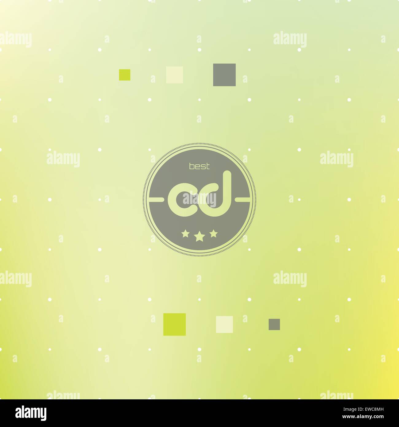 L'affiche de la musique avec prix sur fond flou. abstract vector, design de l'étiquette Illustration de Vecteur