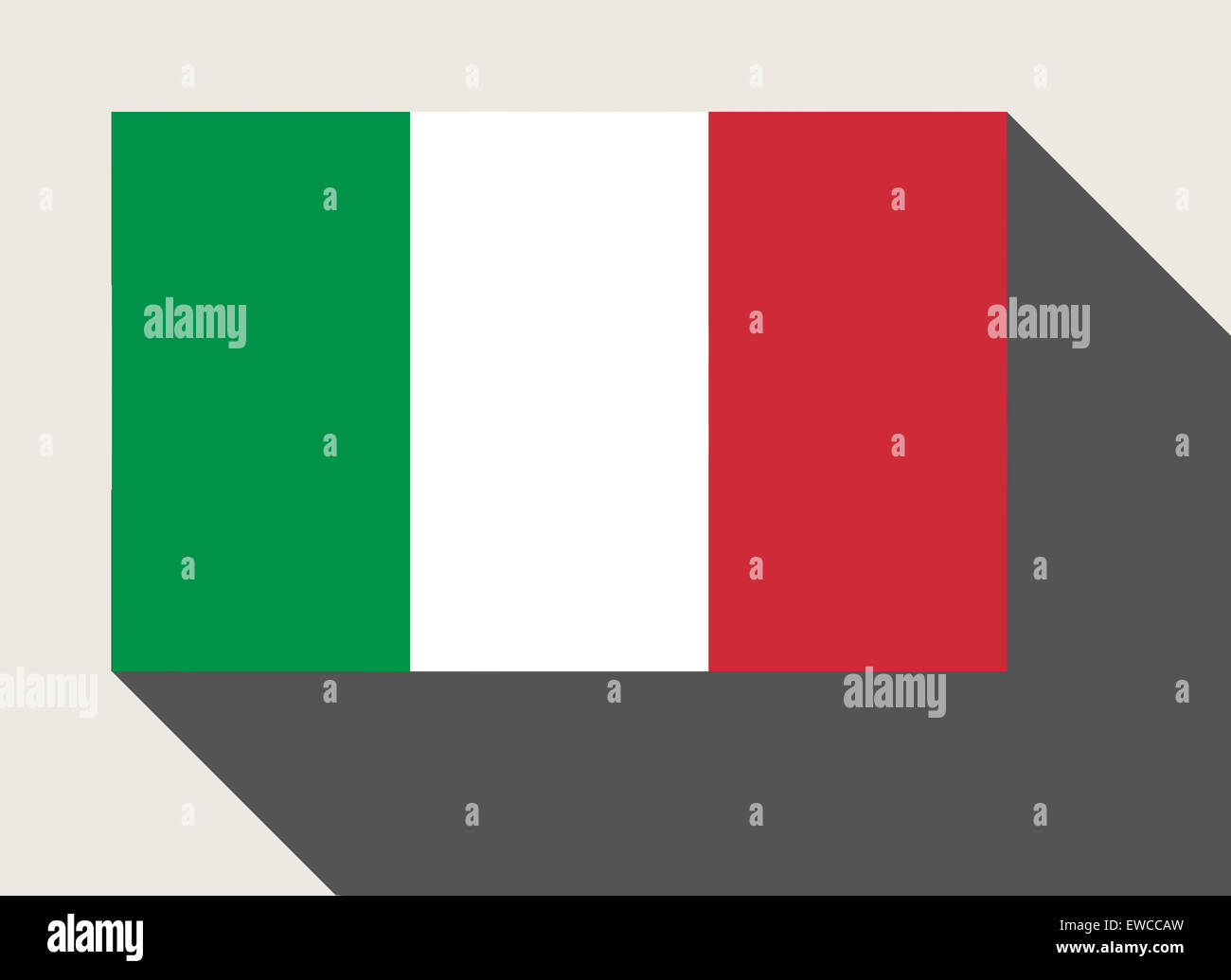 Italie drapeau dans télévision web design style. Banque D'Images