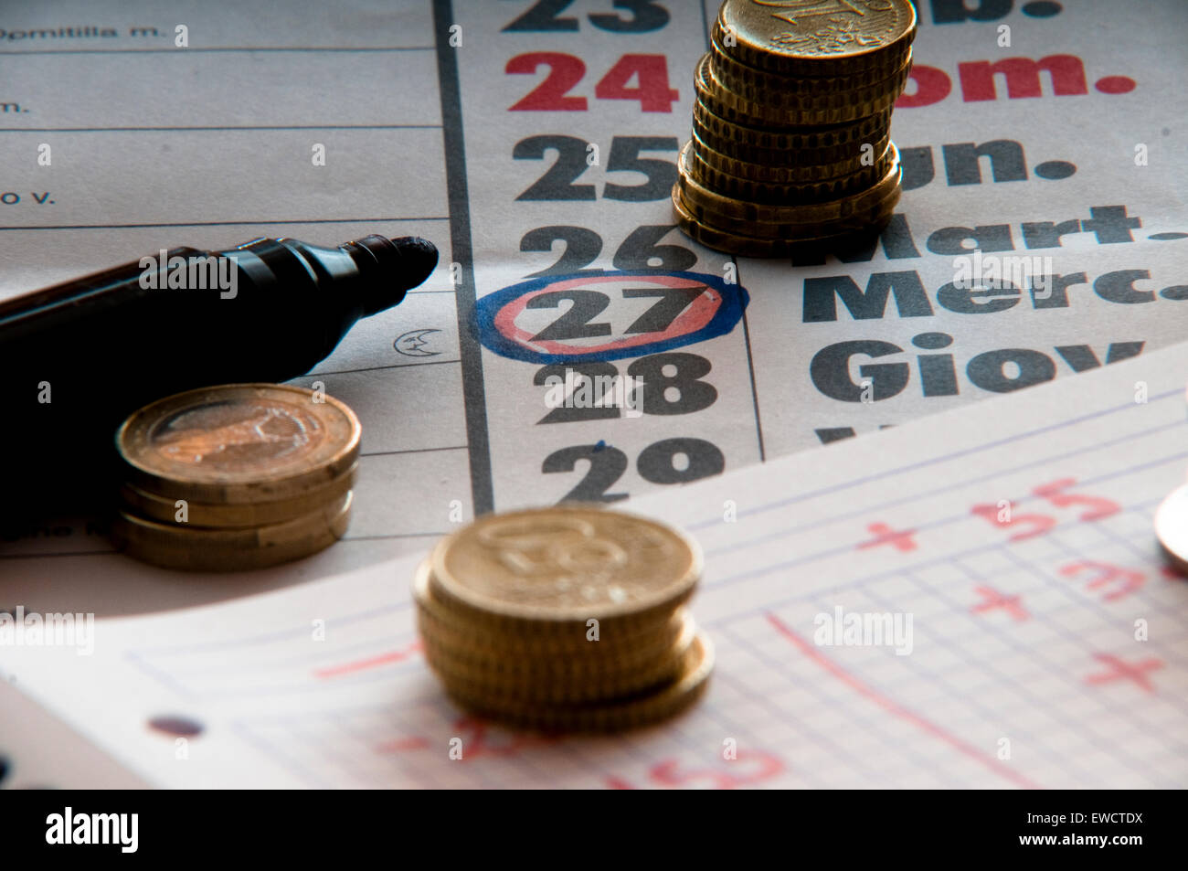 jour de paie Banque D'Images